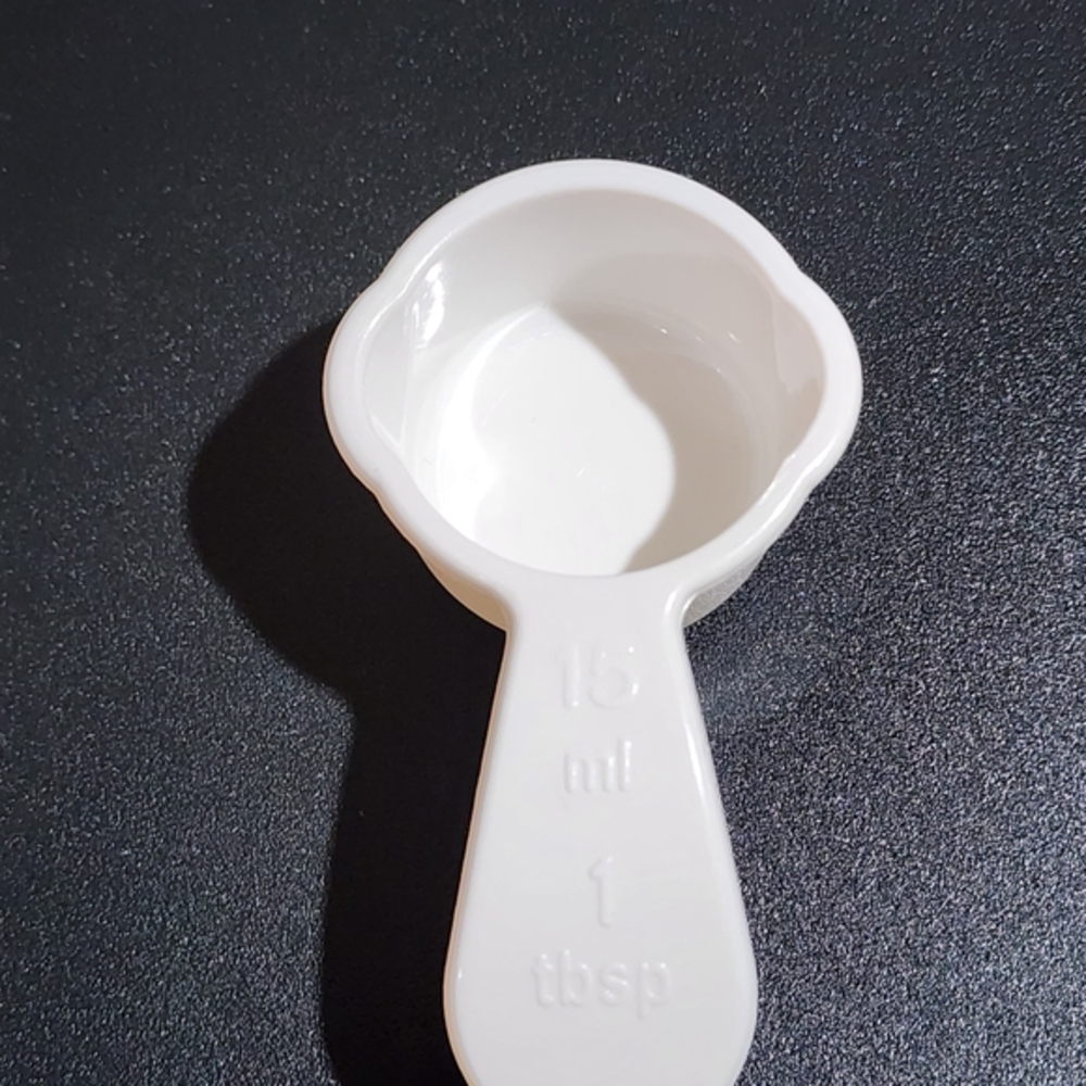 White Tupperware Measuring Spoon Refrigerator Magnet 1 tbsp